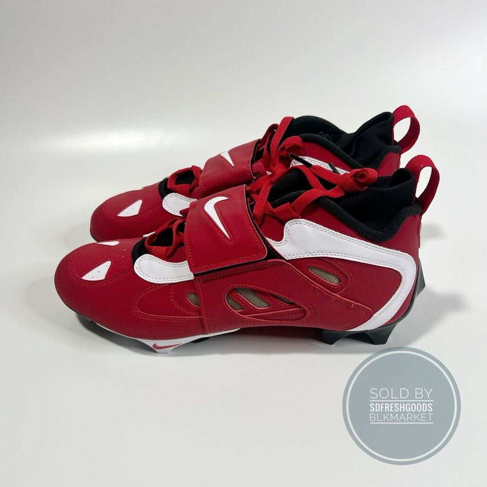 Nike Diamond Turf II TD Football Cleats Red Prime IF4807-001 Men Size 13